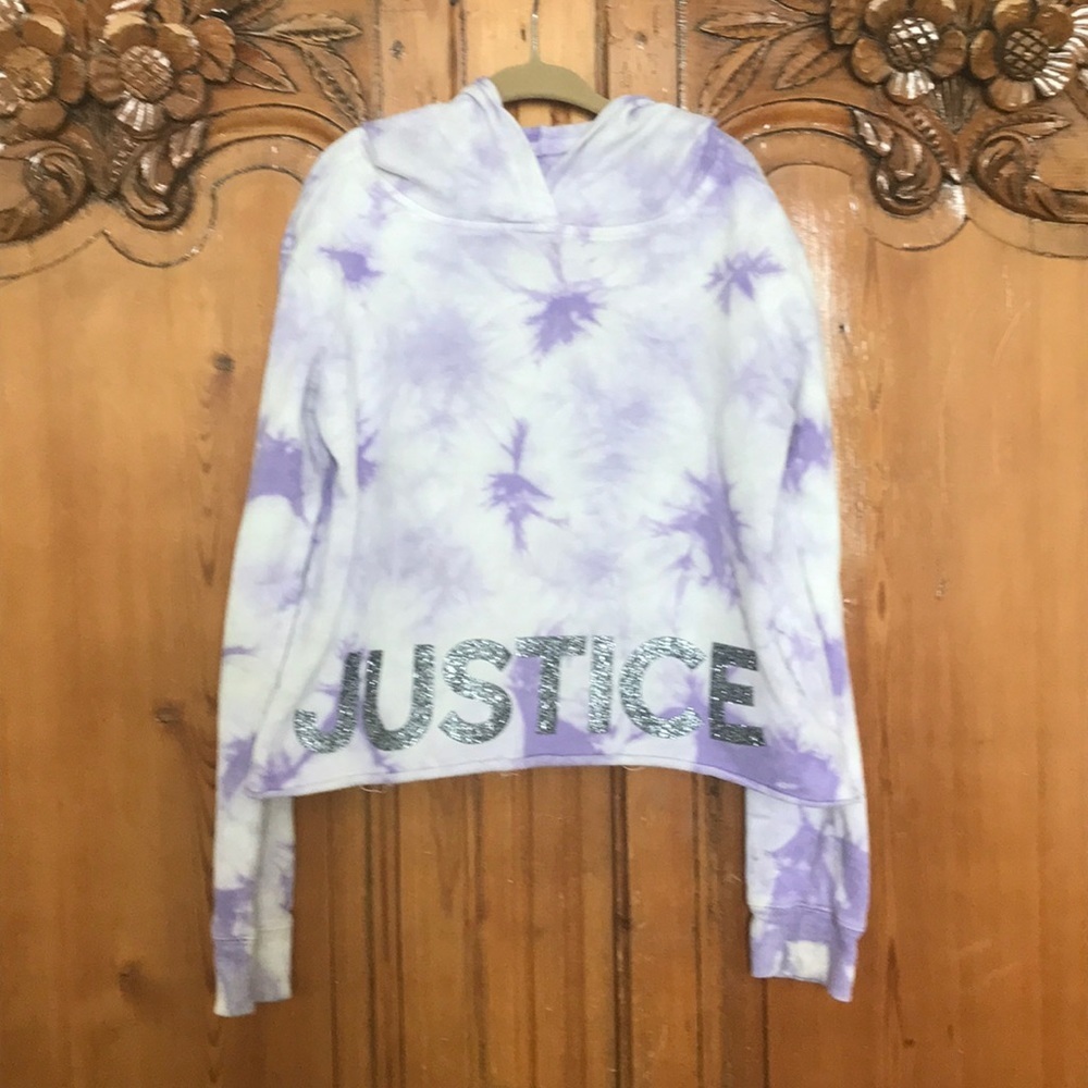 3/$20 Justice Purple Tie Dye Hoodie